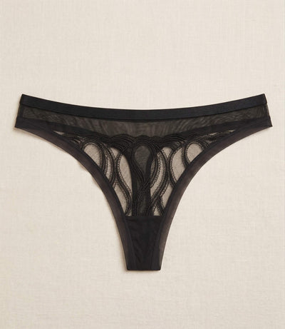 Authenticity Over Everything Thong - Black