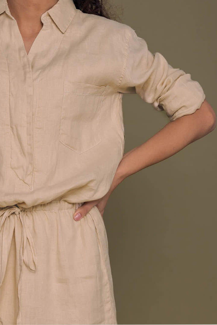 Meet Me By The Cliff Dress - Neutral Beige