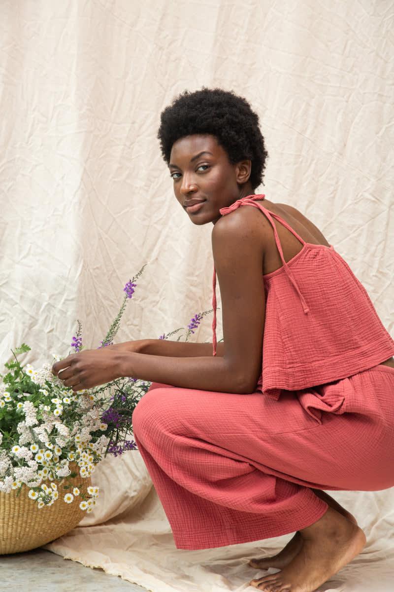 Janis Organic Cotton Top - Rose