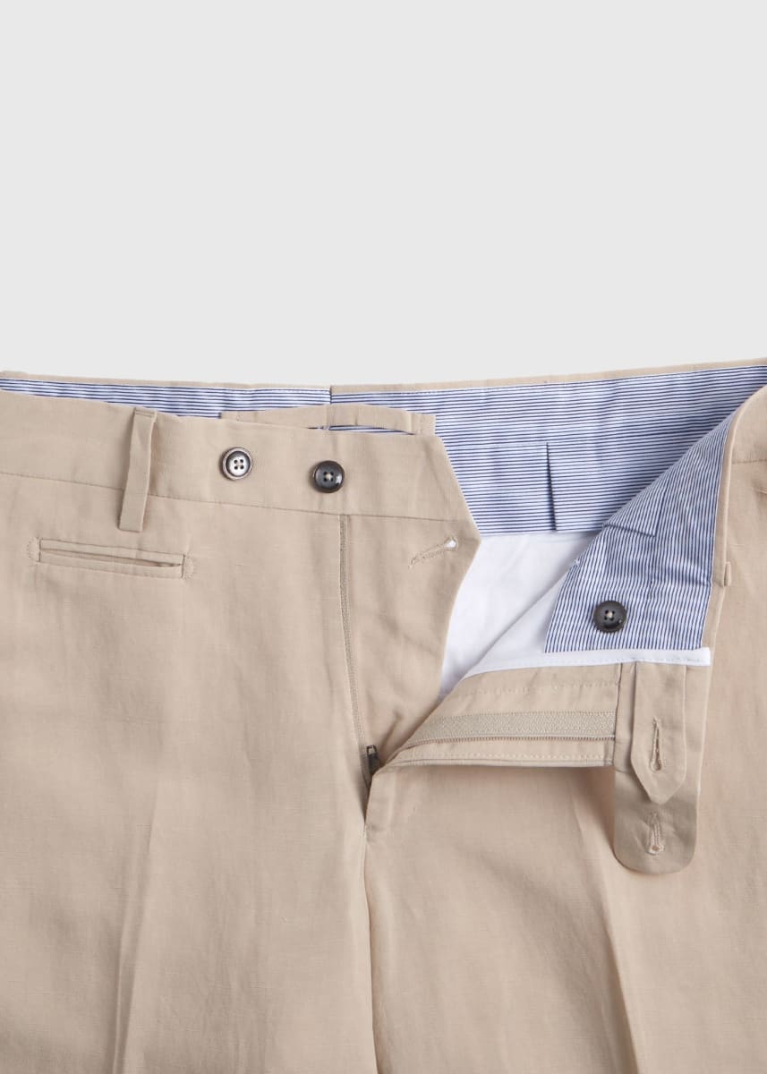 Phineas Cole Plain Front Dress Pant - Sand