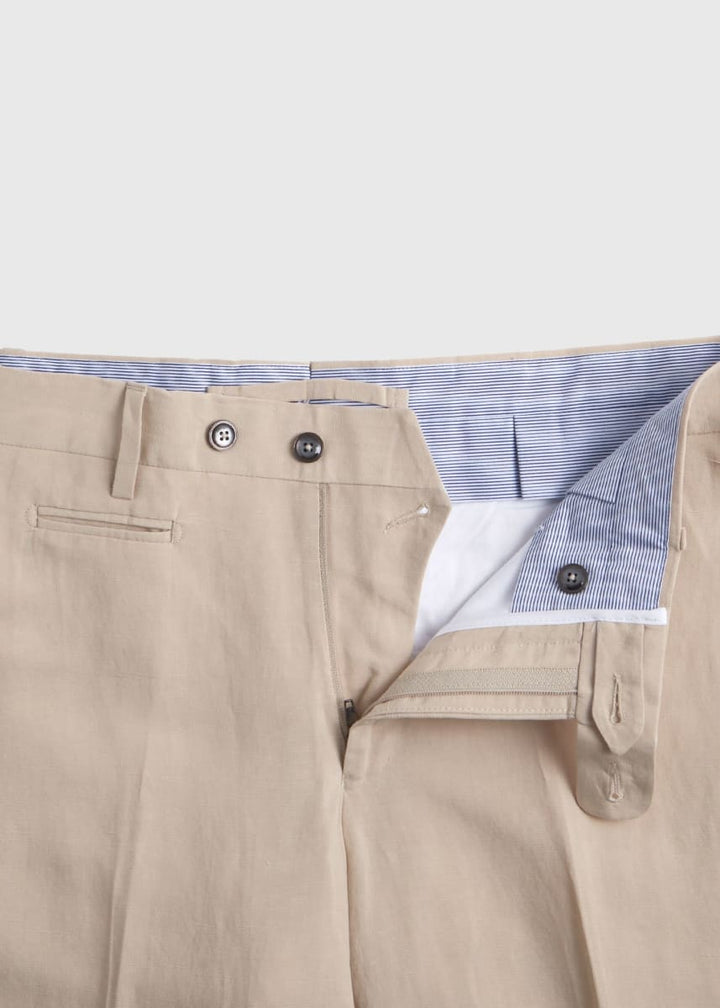 Phineas Cole Plain Front Dress Pant - Sand