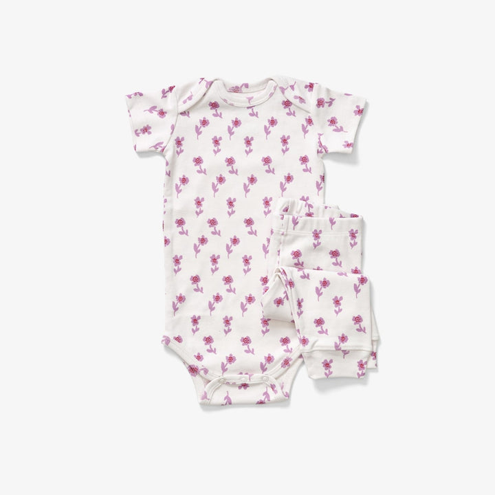Onesie + Pant Set - Petite Fleur Lilac
