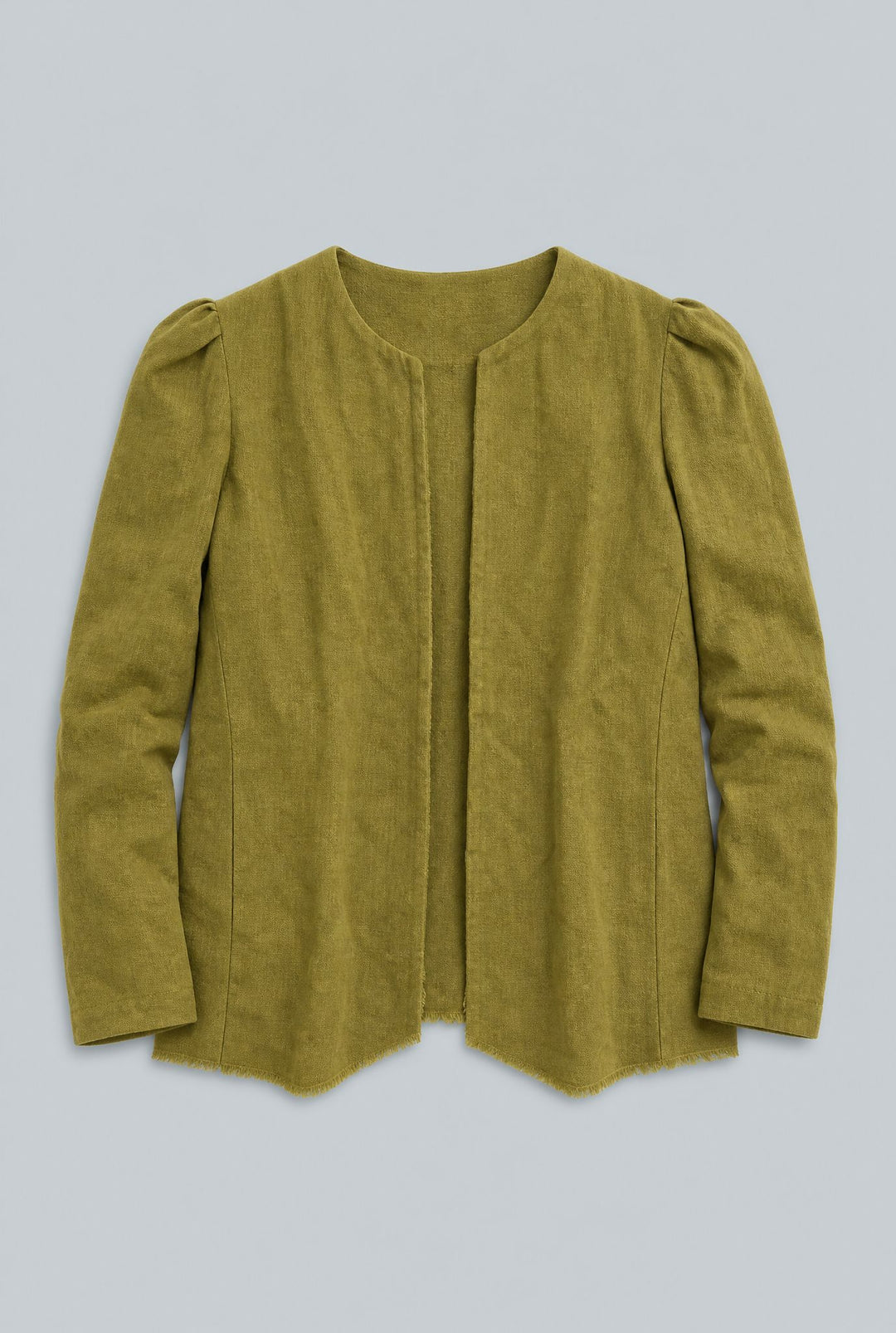 Paula Puff Shoulder Blazer - Green