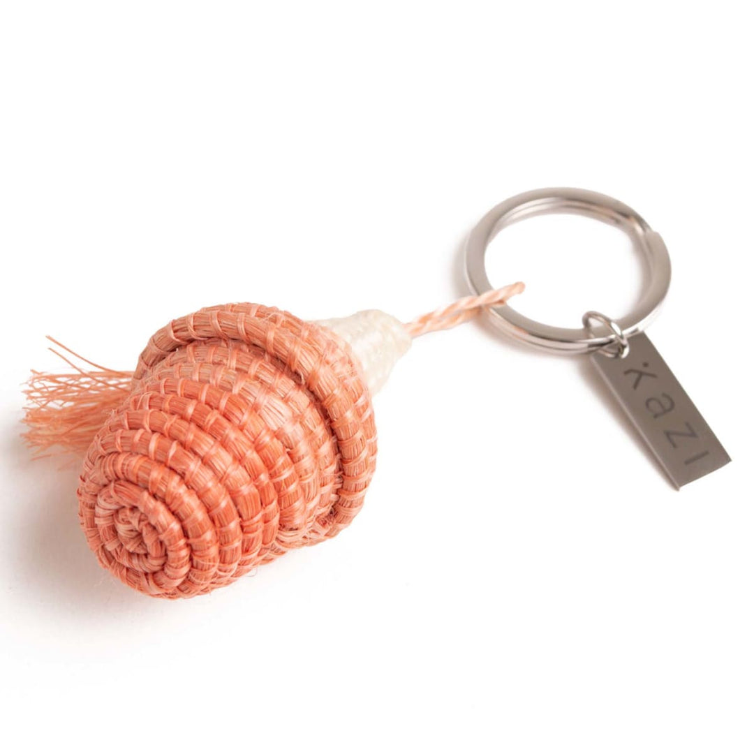 Woven Keychain - Peach