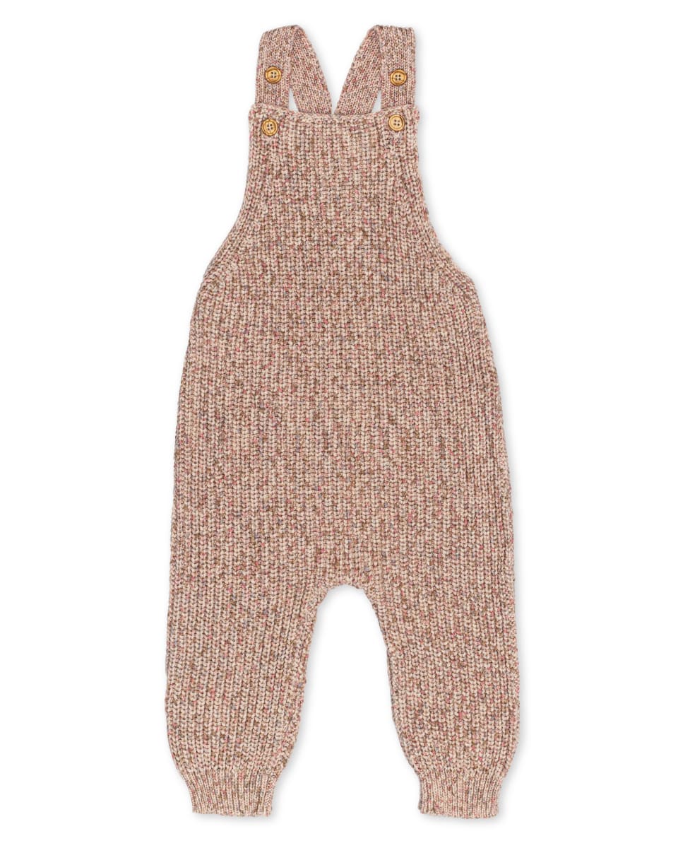 Knit Overalls - Soft Rose Marble