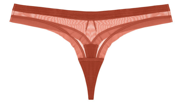 Voice Your Wants Thong - Sienna - FINAL SALE