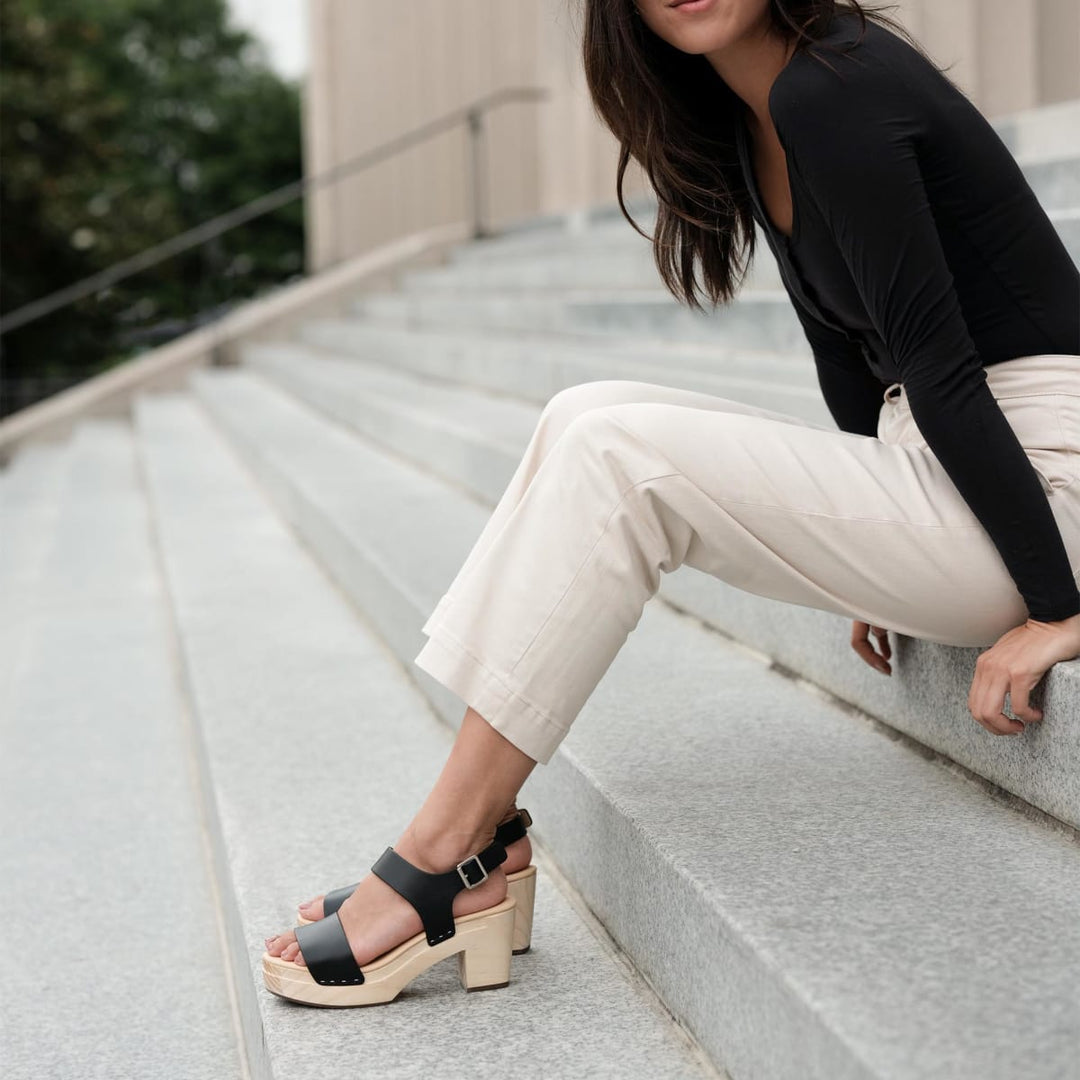All-Day Open Toe Clog - Black - FINAL SALE