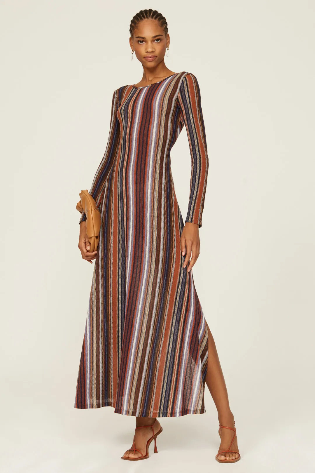 Lurex Striped Reversible Dress - Rainbow/Multi