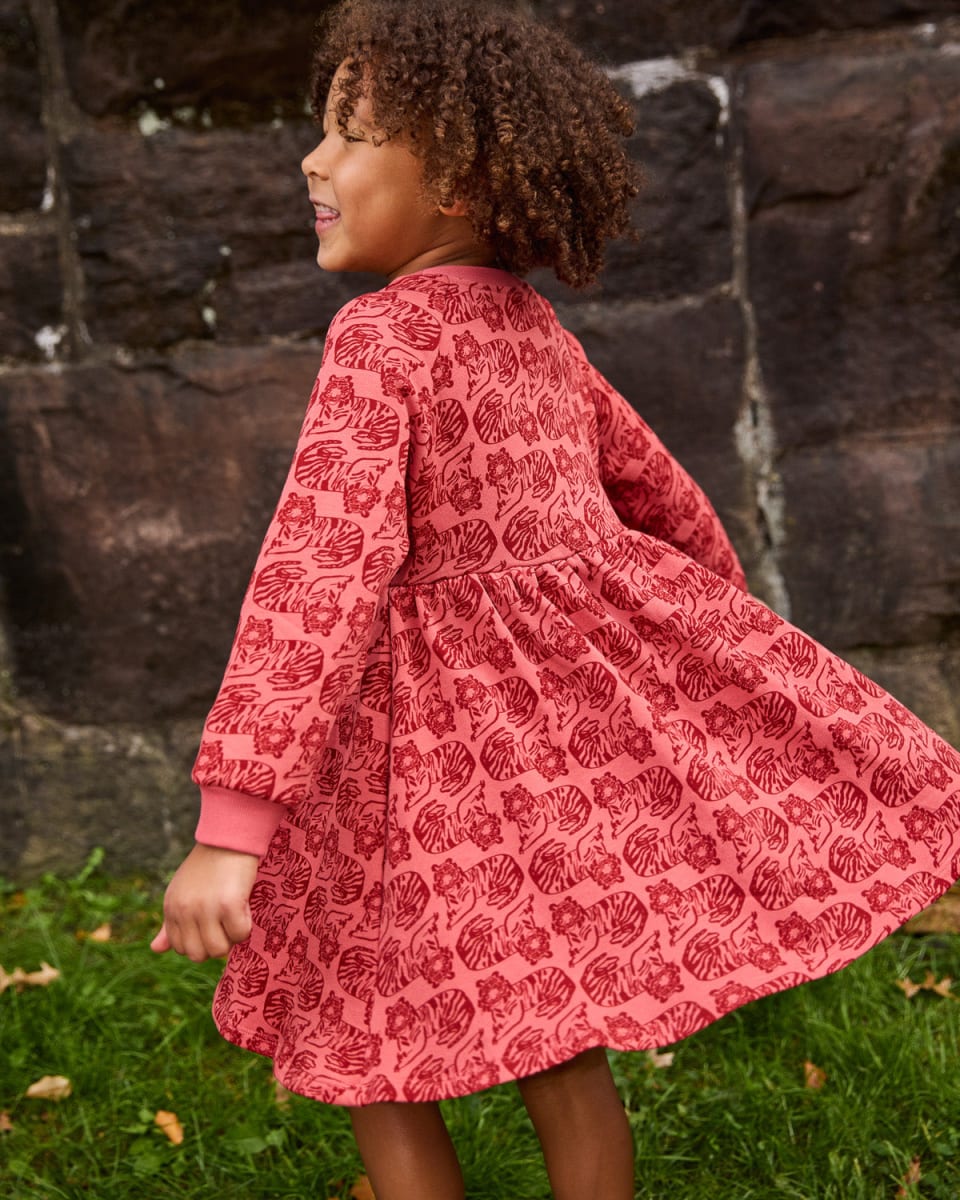 Sweatshirt Dress - Tiger Spice