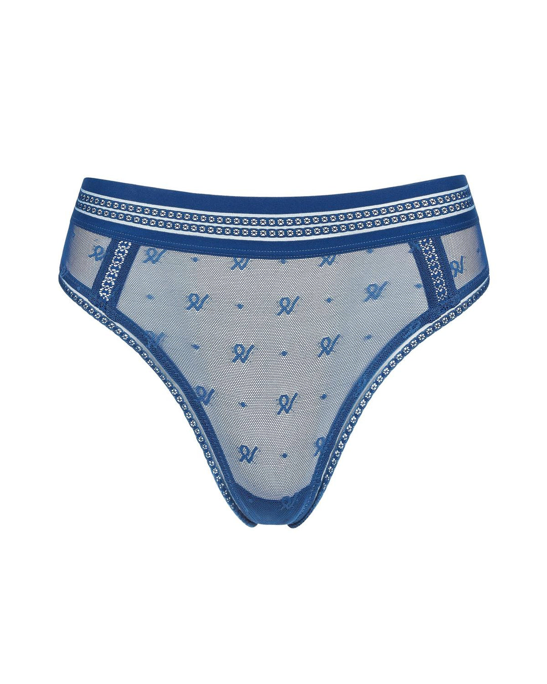 The Brazilian Brief Logo Mesh - French Navy