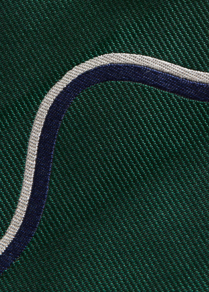 3 Tone Wave Deco Woven - Green