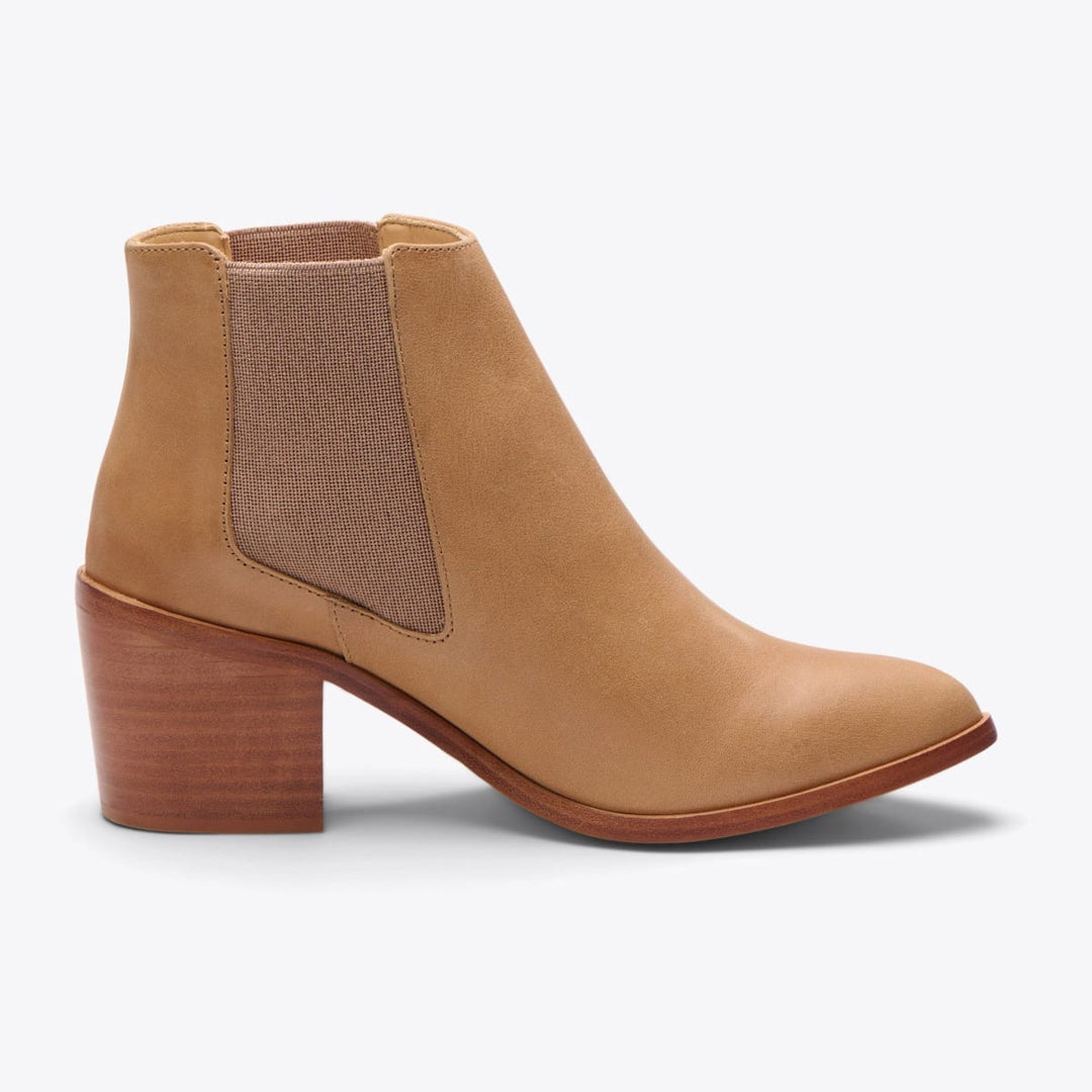 Heeled Chelsea Boot - Almond - FINAL SALE