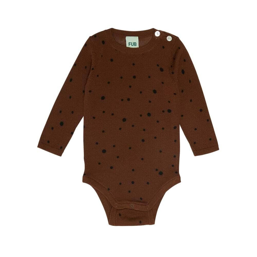 Baby Dot Body - Umber/Dark Navy Bodysuits FUB 