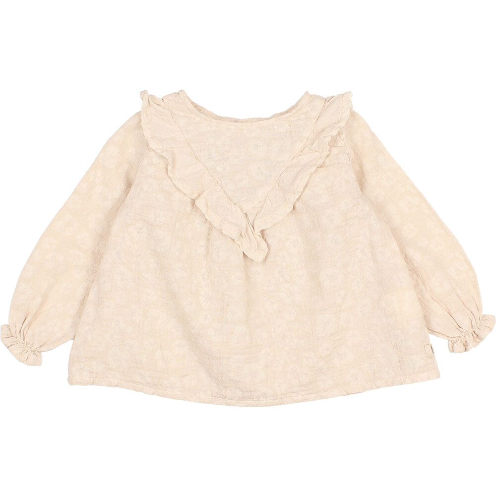 Baby Floral Jacquard Blouse - Stone Blouses Buho 