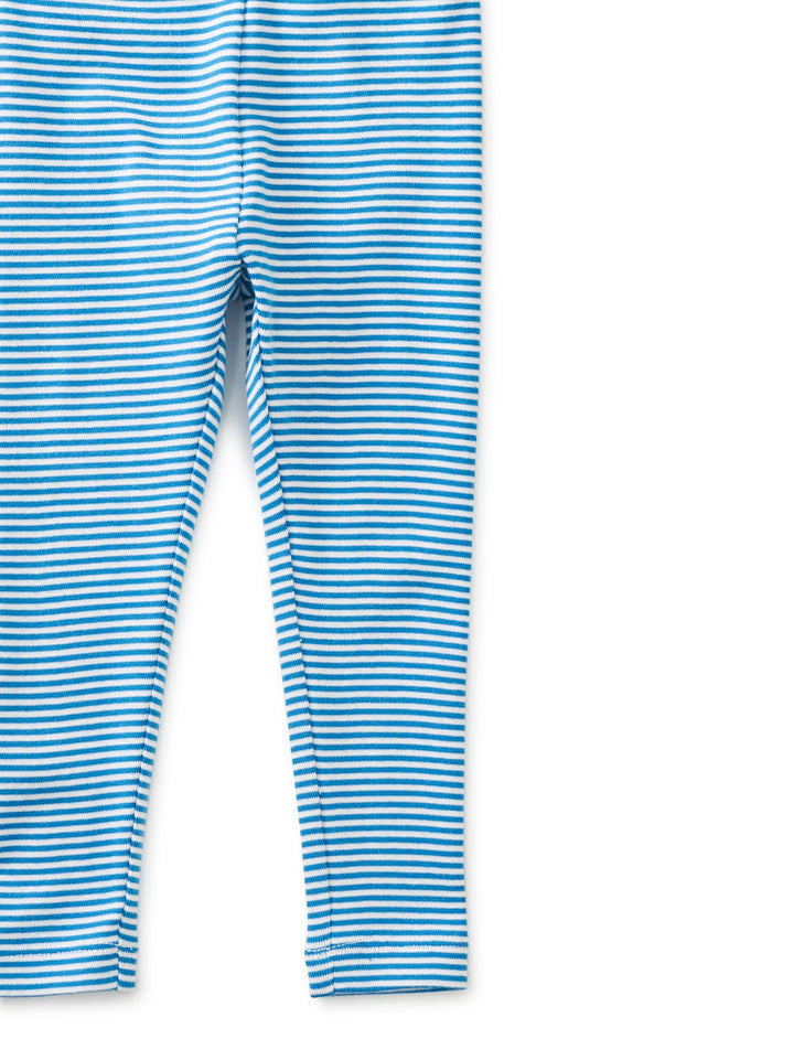 Striped Baby Leggings - Blue Aster