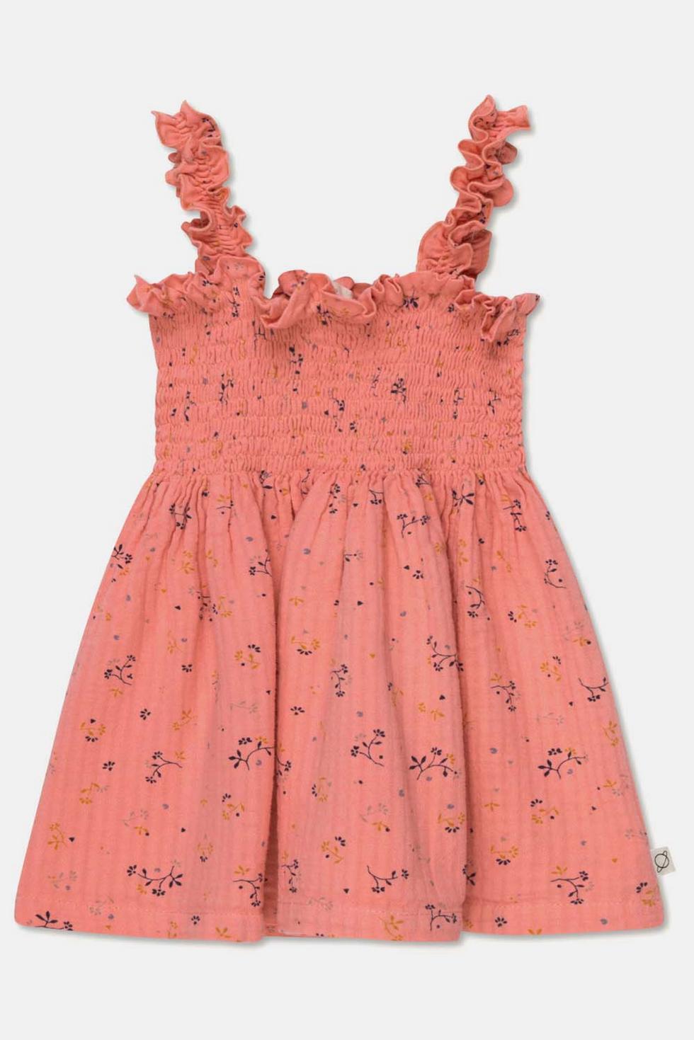 Muslin floral top - Coral