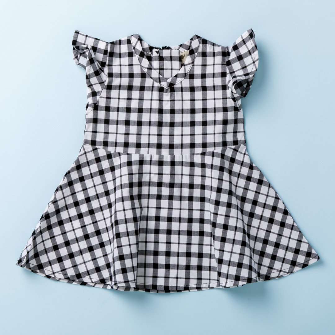 Picnic Dress - Black + White Gingham