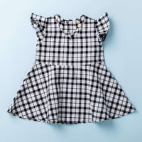 Picnic Dress - Black + White Gingham
