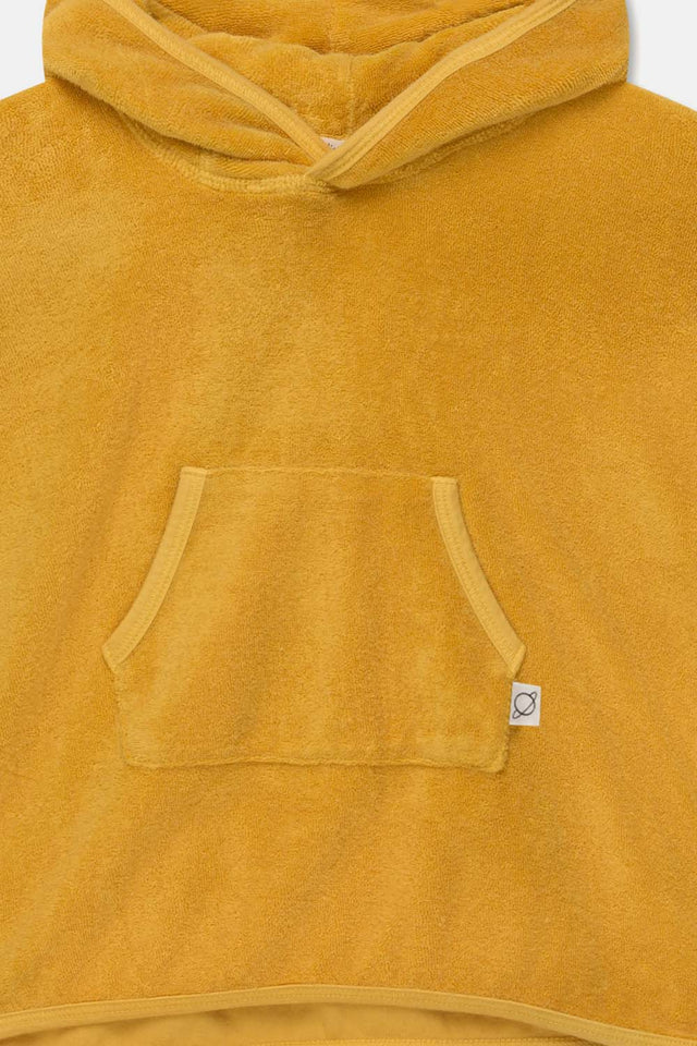 Hooded baby poncho towel - Yellow swim