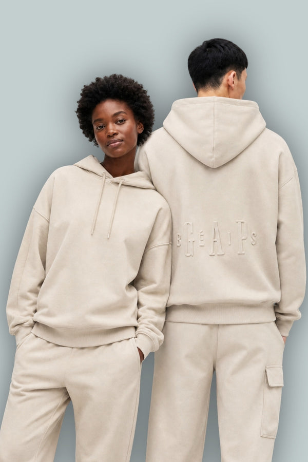 GAP × BÉIS Adult Heavyweight Travel Hoodie- Light Tundra