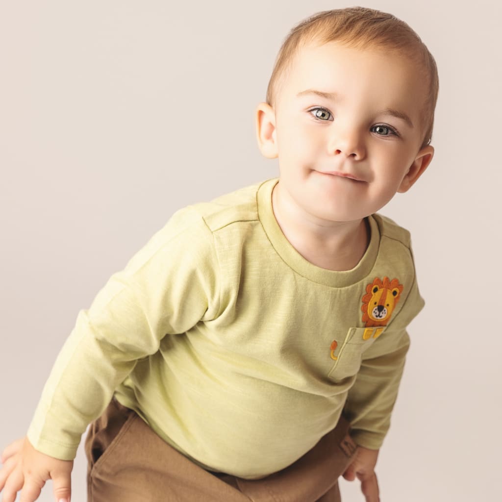 Happy Hunter T Shirt - Bamboo Green