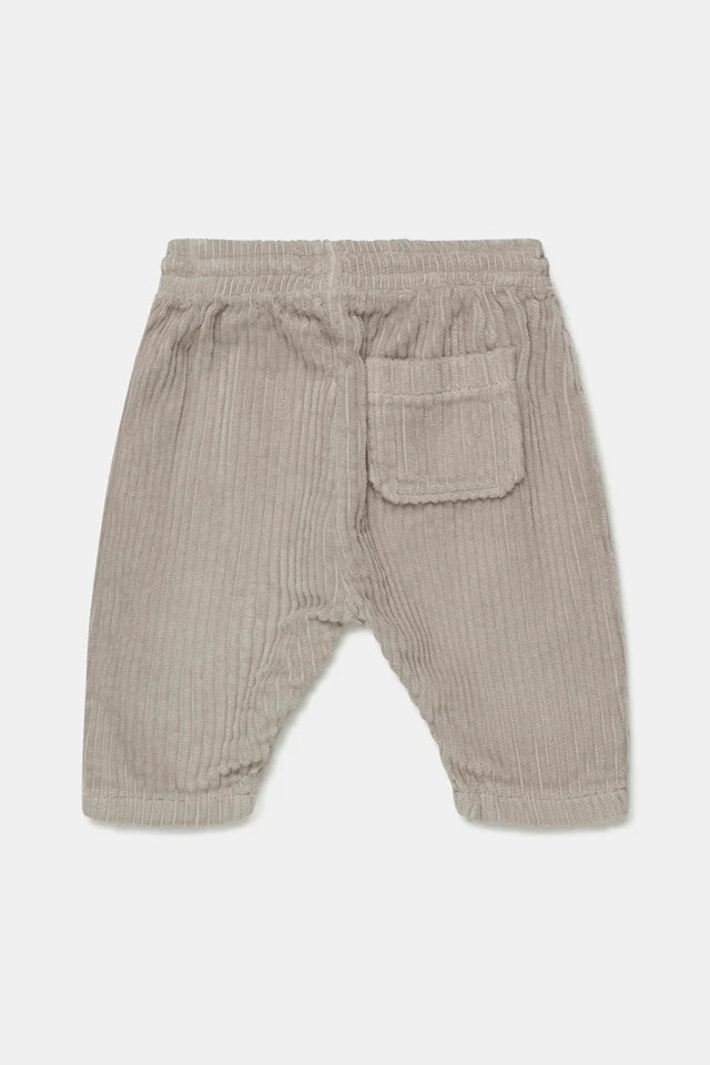 Organic baby corduroy pants - Light grey