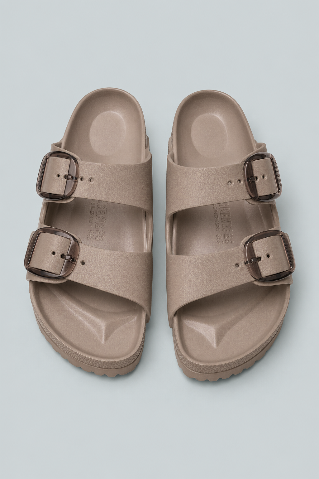 Arizona Eva Big Buckle Women’s Sandals - Grey - 9 - Sandal