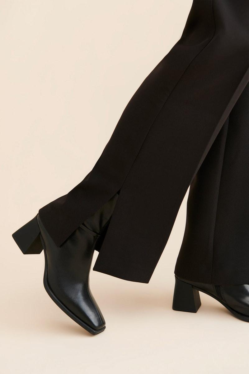 WILLIAM Flared Leg Maternity Pants - Black