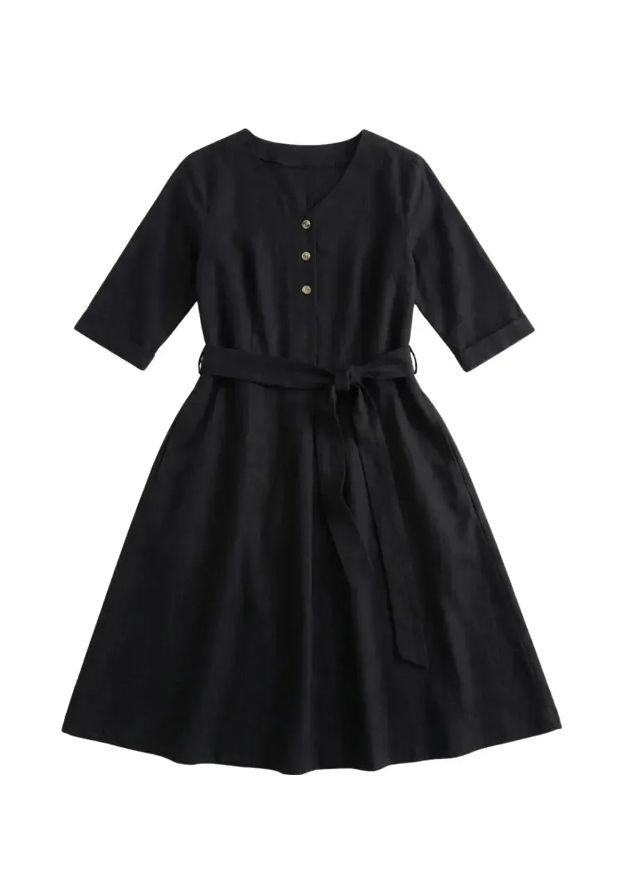 Willow Transitional Dress - Ebony