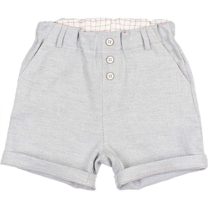 Twill Linen Bermuda with Pockets & Belt Loops - Jeans Denim Shorts Buho 