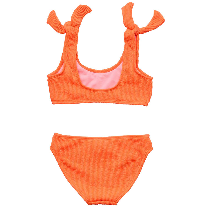 Tie Crop Bikini - Tangerine