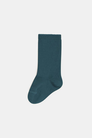 Cotton calf baby socks - Blue