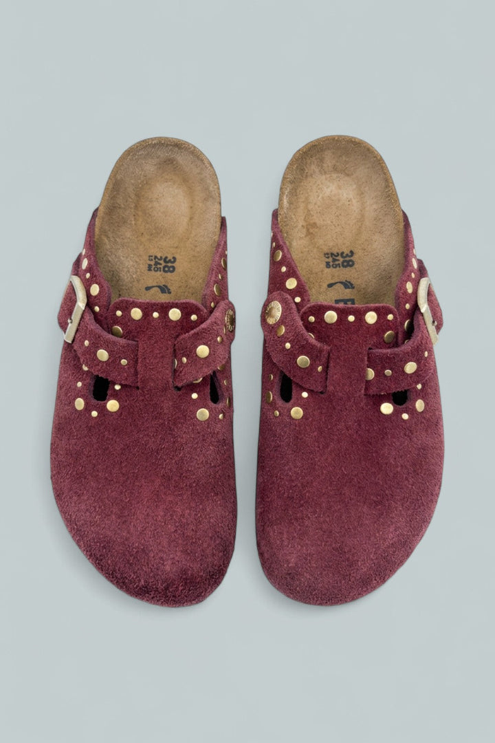 Women's Boston Rivet Clogs - Purple