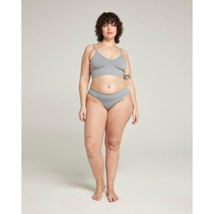 The TENCEL™ Seamless Bralette - Storm Grey