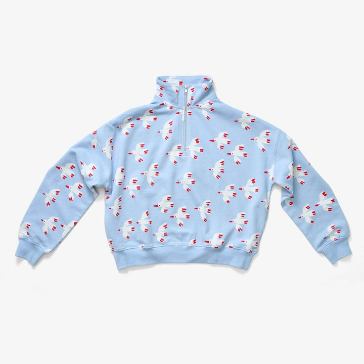 Women's Quarter Zip - Bird Sky