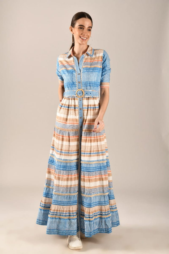 Favia Maxi Dress - Beige