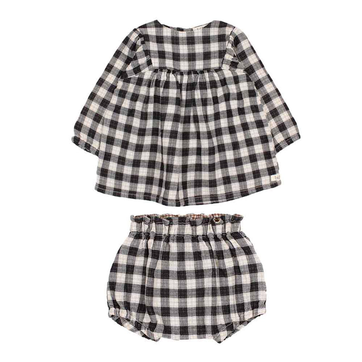 Baby Check Dress & Bloomer - Vichy Dresses + Skirts Buho 