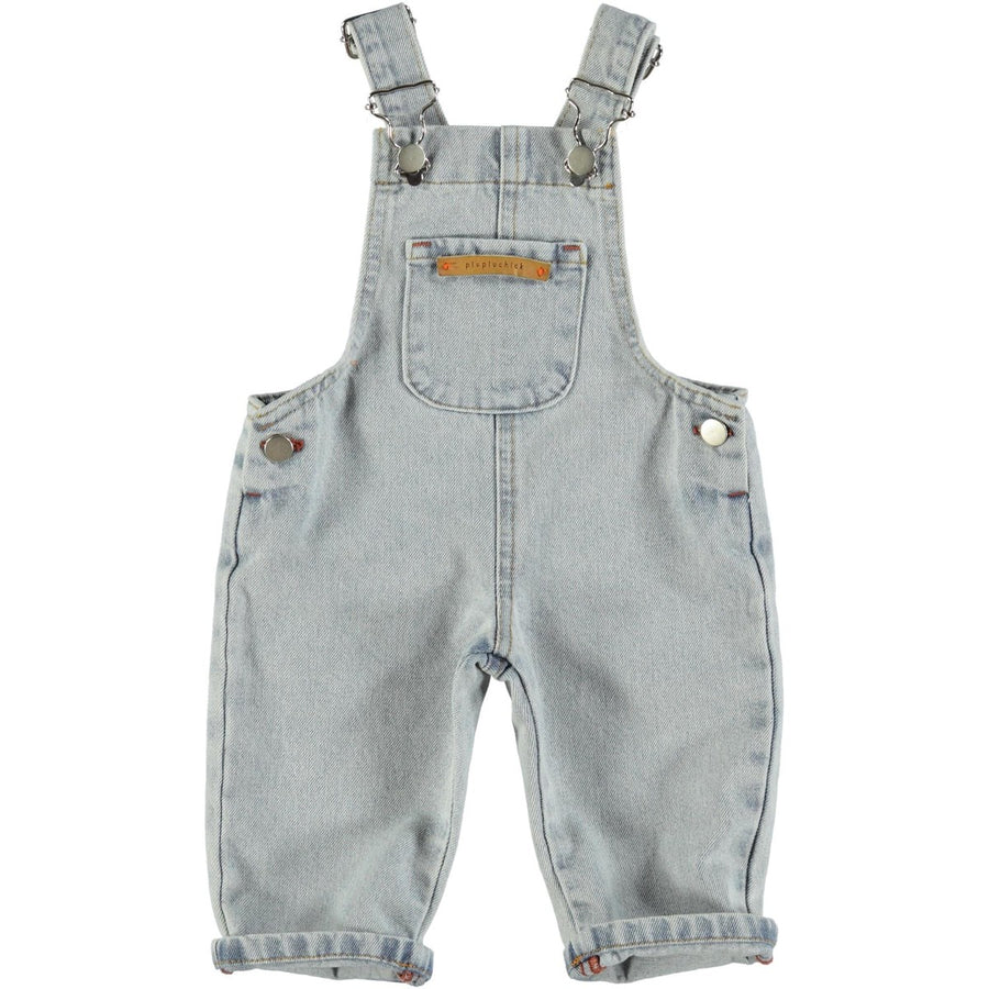 Baby Dungarees - Light Blue Washed Denim One Pieces Piupiuchick 