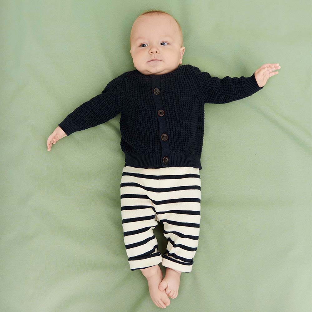 Baby Rib Cardigan - Dark Navy Cardigans FUB 