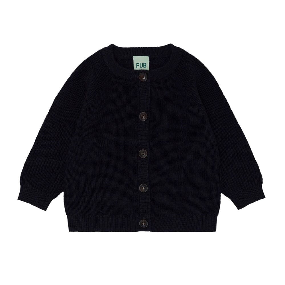 Baby Rib Cardigan - Dark Navy Cardigans FUB 