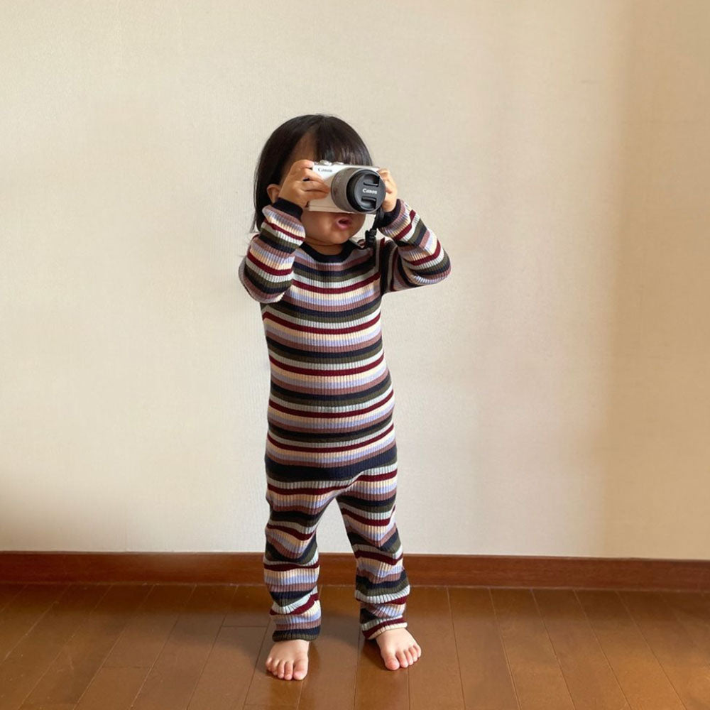 Baby Rib Sweater & Leggings - Multi Stripe