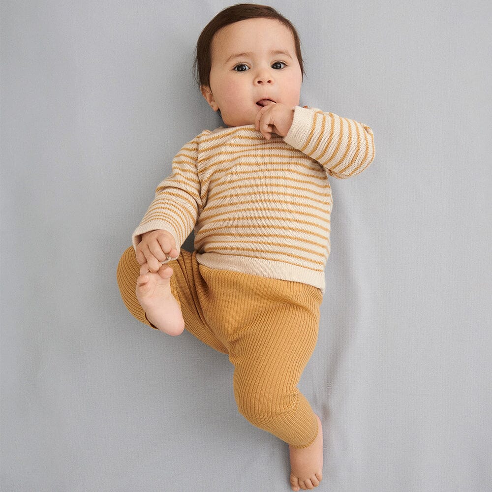 Baby Sweater - Ecru/Honey Sweaters FUB 