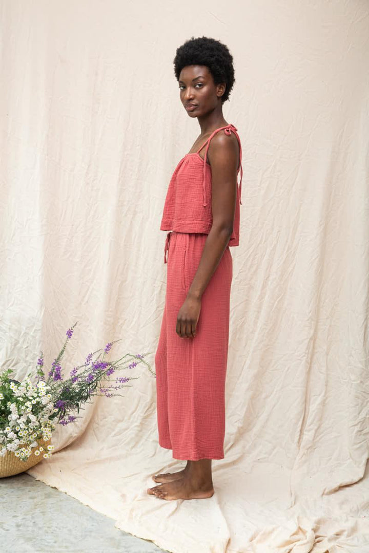 Janis Organic Cotton Top - Rose