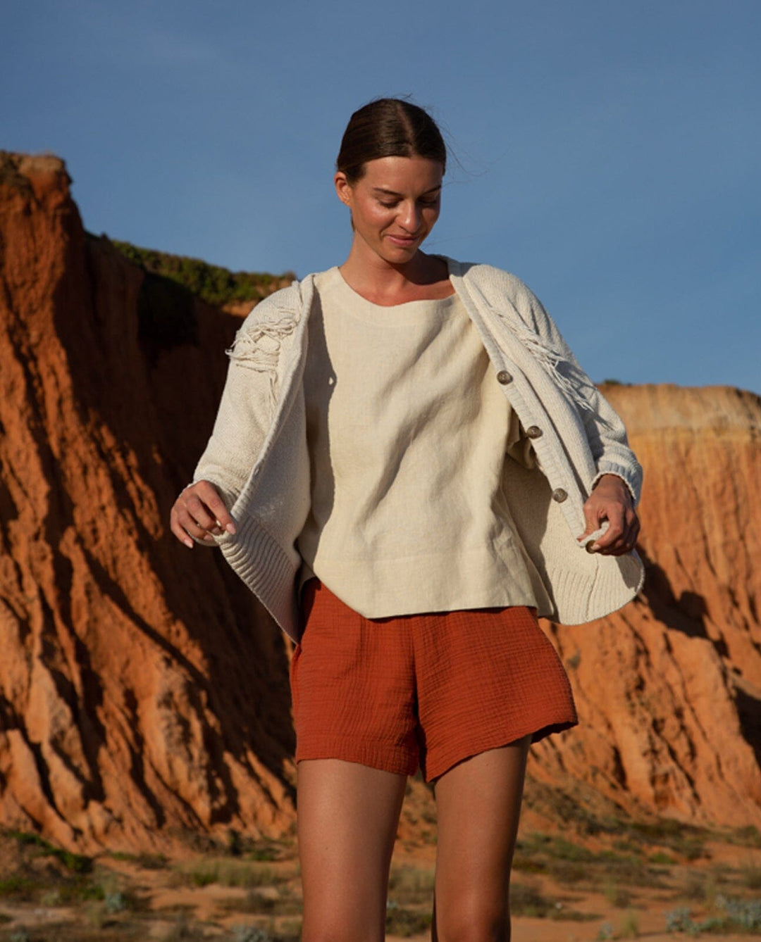 Gilma Organic Cotton Shorts - Paprika Shorts Beaumont Organic 