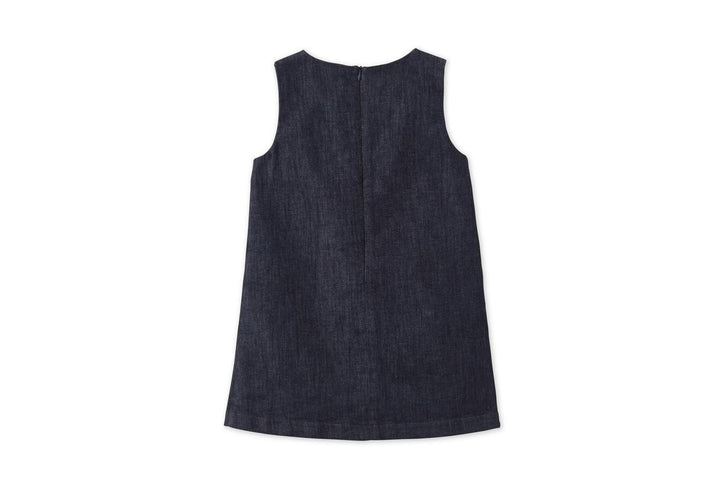 Baby Organic Denim Dress - Blue
