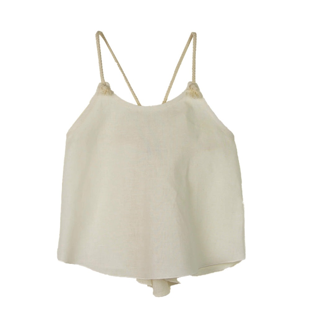 Blouse With Straps - White