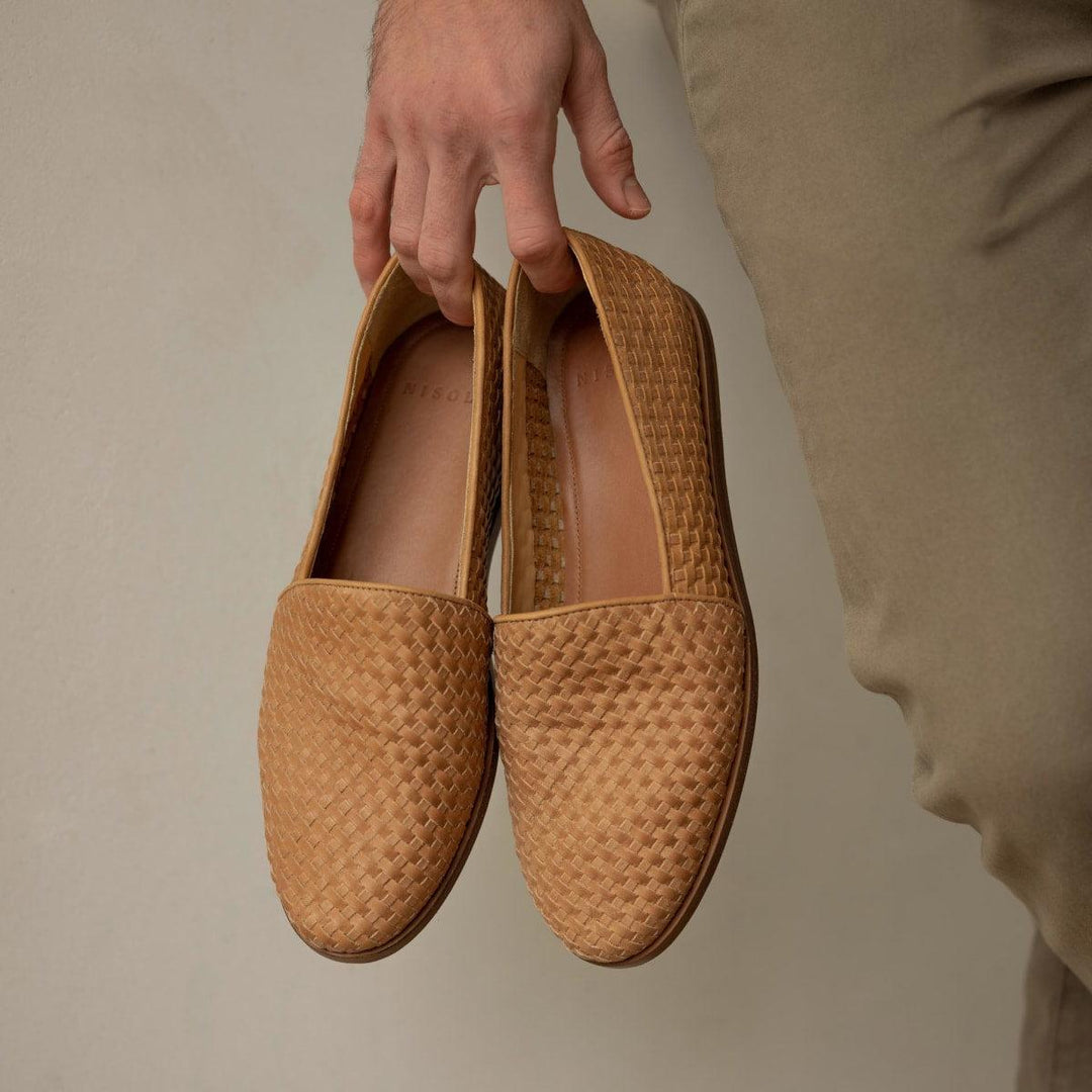 Alejandro Woven Slip On - Almond - FINAL SALE