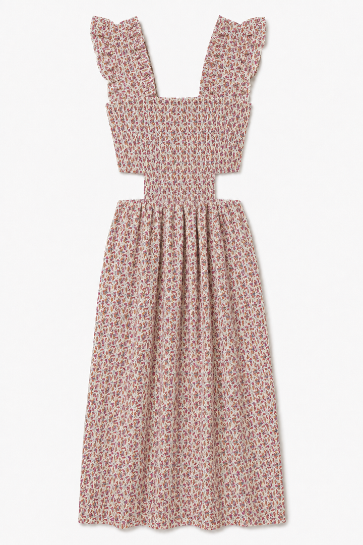 Lauren Dress - Cream Swirl