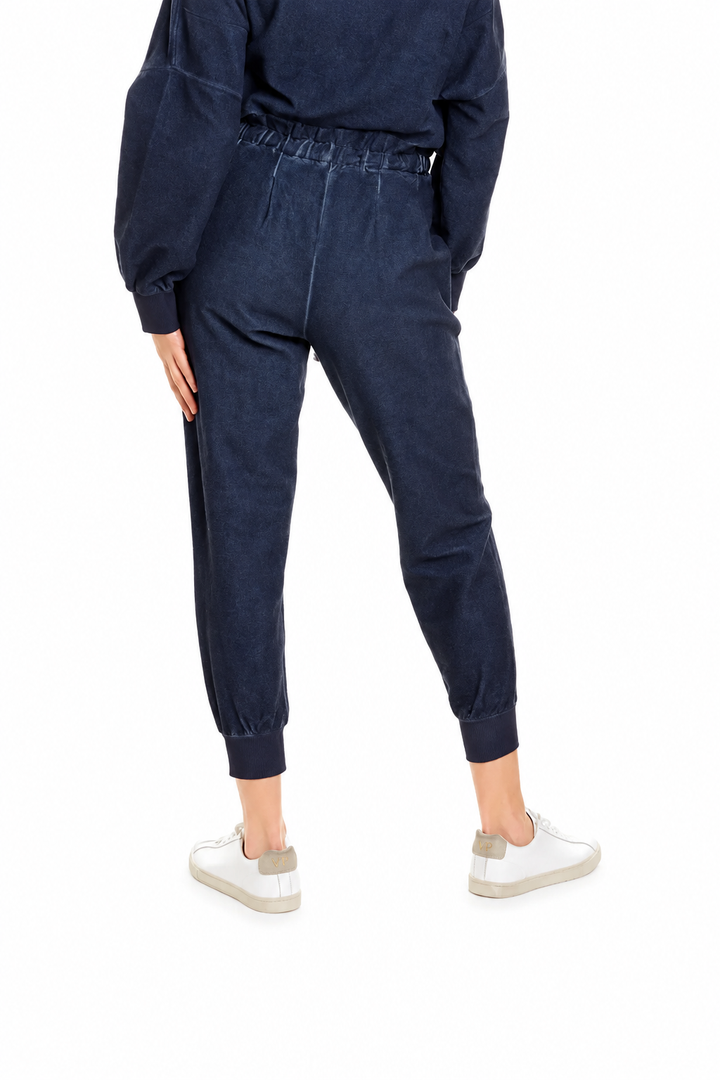 Meghan Paperbag Sweatpants - Navy