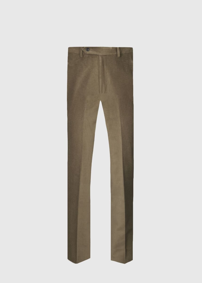 Cotton Horizontal Cord James Trouser - Light Olive - trouser - baby